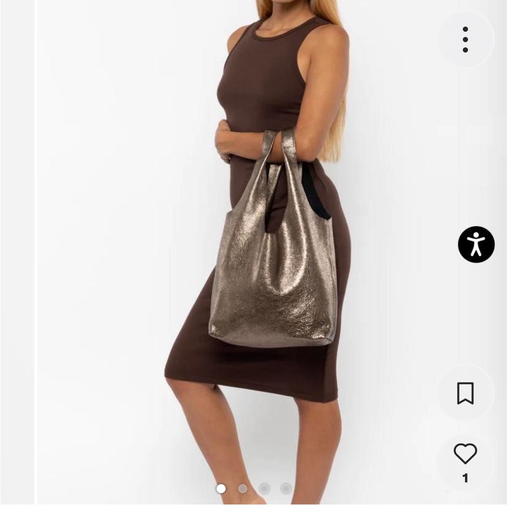 Metallic Tote Bag